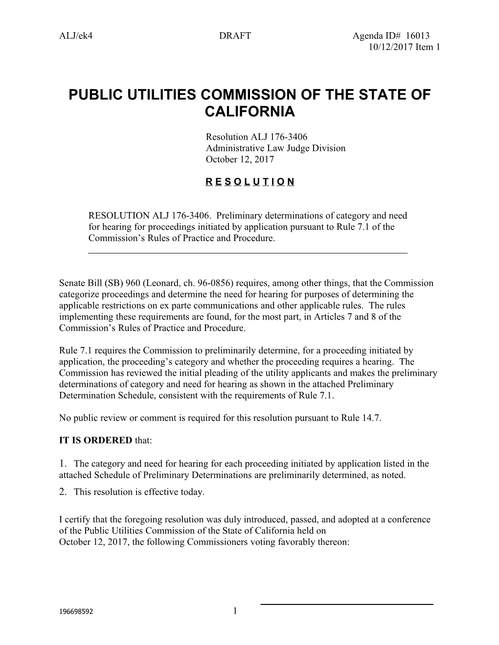 Public Utilities Commission of the State of California s47