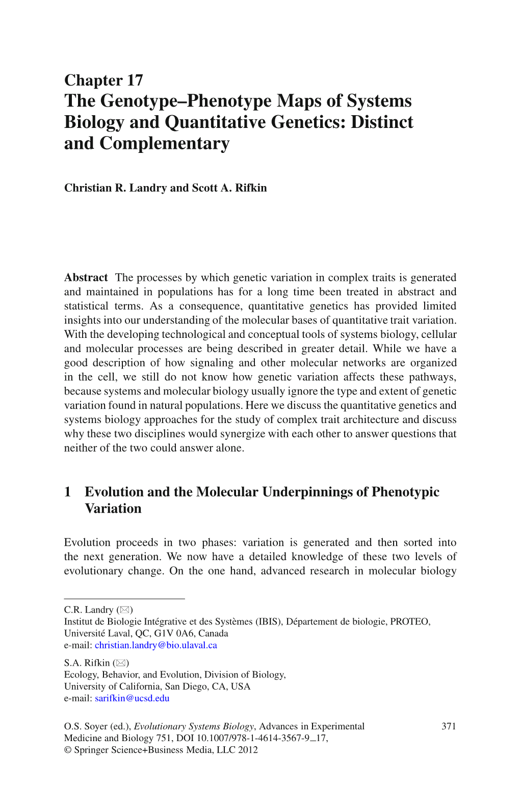 The Genotype–Phenotype Maps of Systems Biology and Quantitative Genetics: Distinct and Complementary