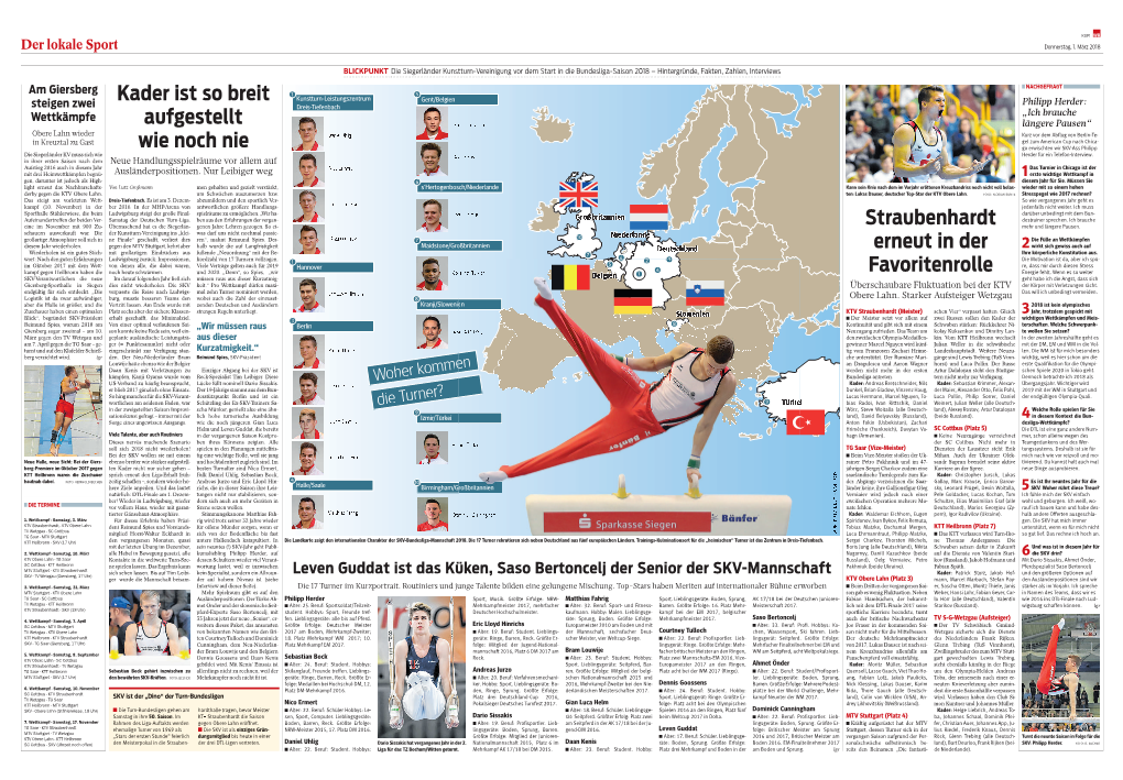 Straubenhardt Erneut in Der Favoritenrolle Kader Ist So Breit