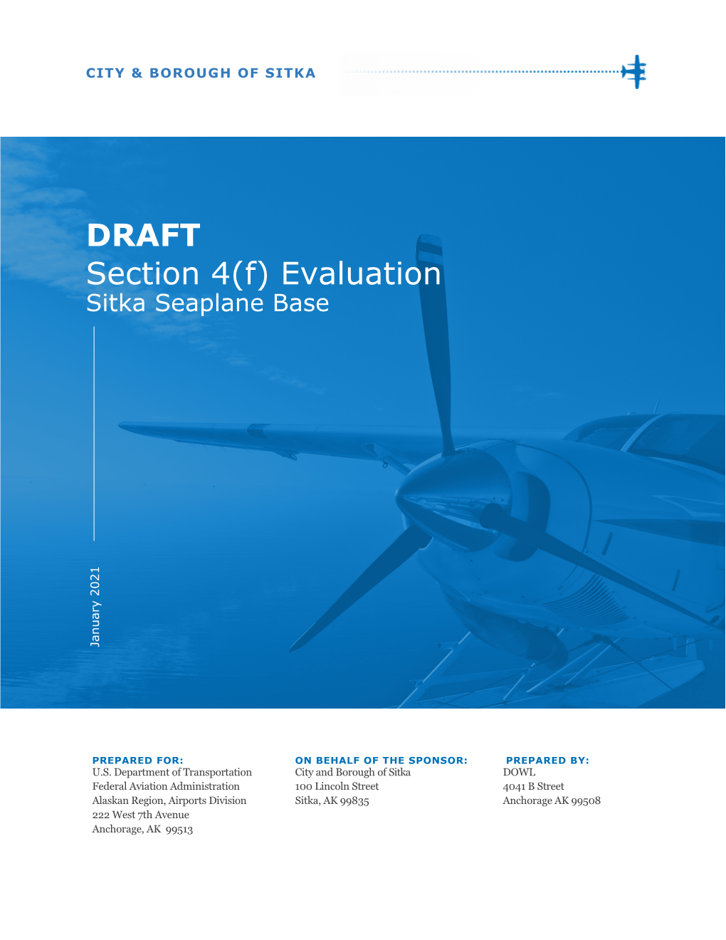 DRAFT Section 4(F) Evaluation Sitka Seaplane Base