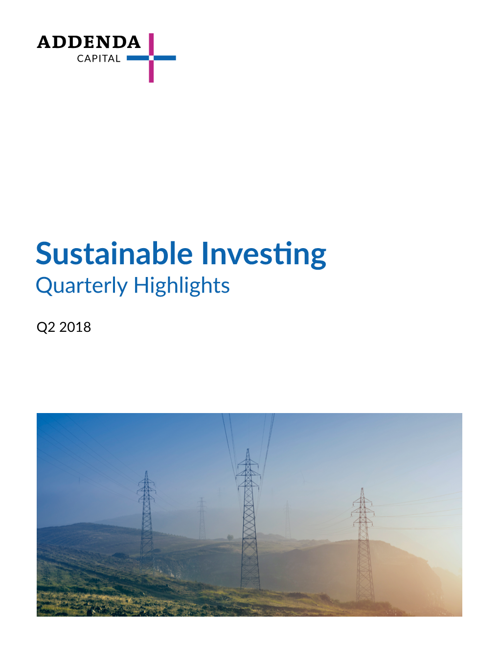 Sustainable Investing Quarterly Highlights