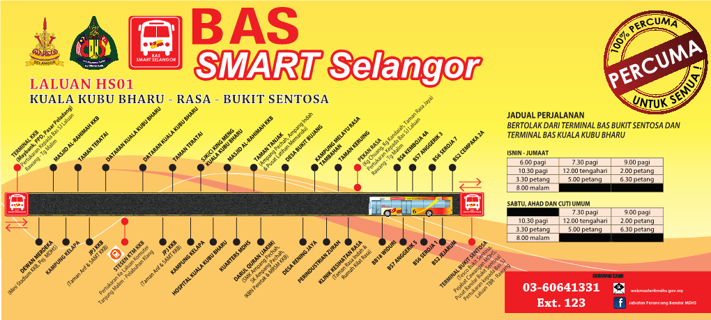 Laluan HS01 : Kuala Kubu Bharu – Rasa – Bukit Sentosa