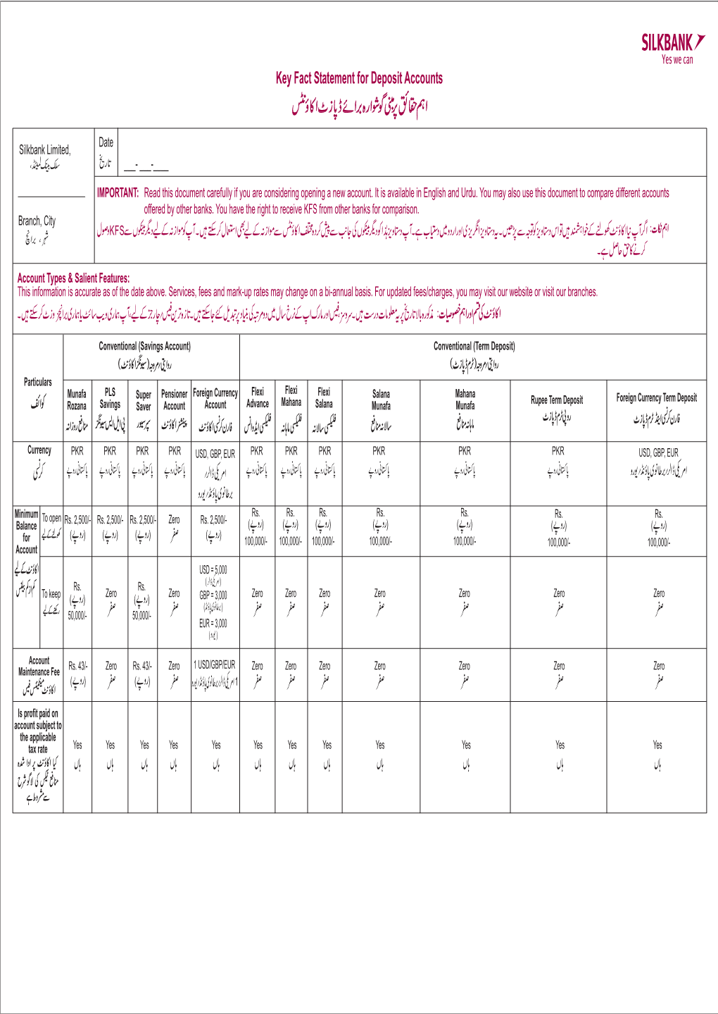 KFS Savings Deposit Accounts Silkbank (A4).FH11