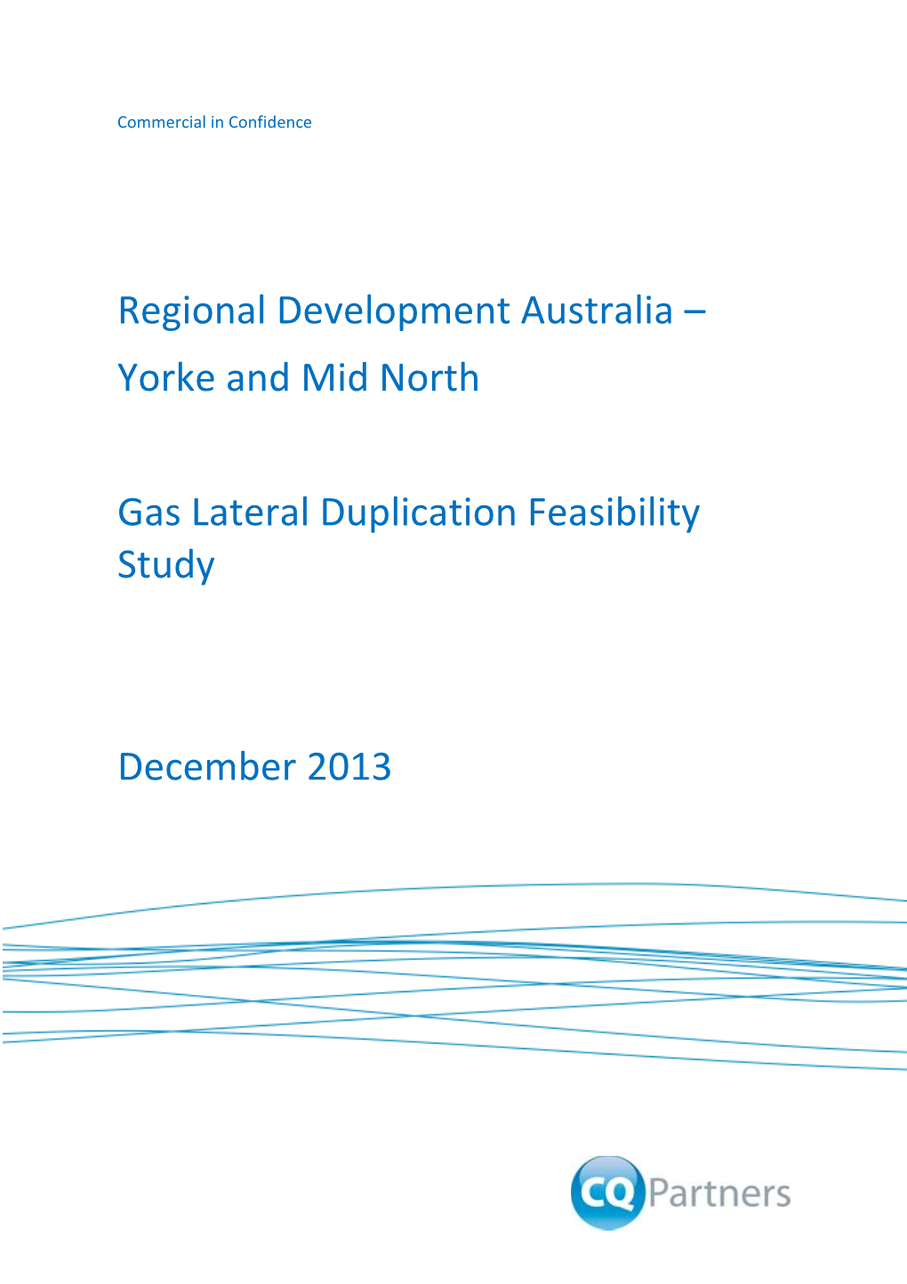 Yorke and Mid North Gas Lateral Duplication Feasibility Study