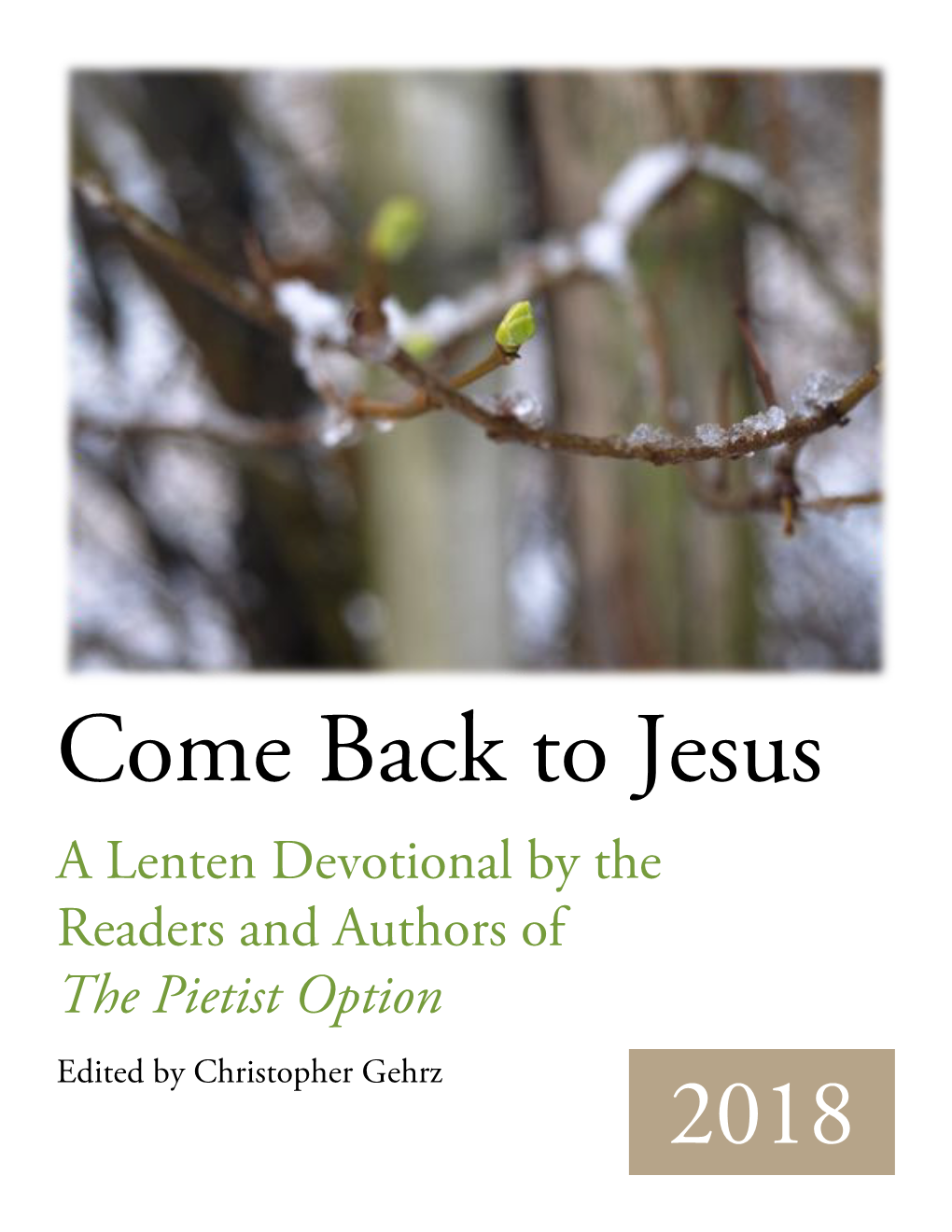 Come Back to Jesus: a Lenten Devotional by the Readers And