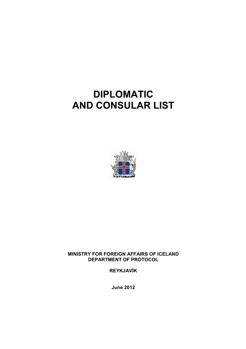 Diplomatic and Consular List