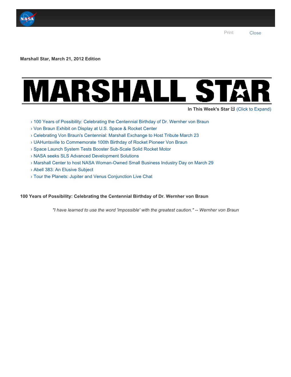 Marshall Star, March 21, 2012 Edition