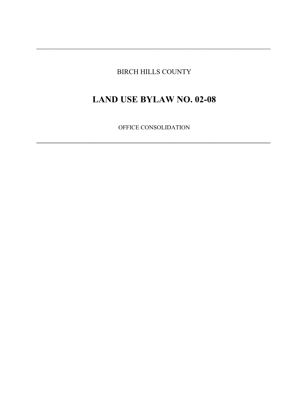 Land Use Bylaw No. 02-08