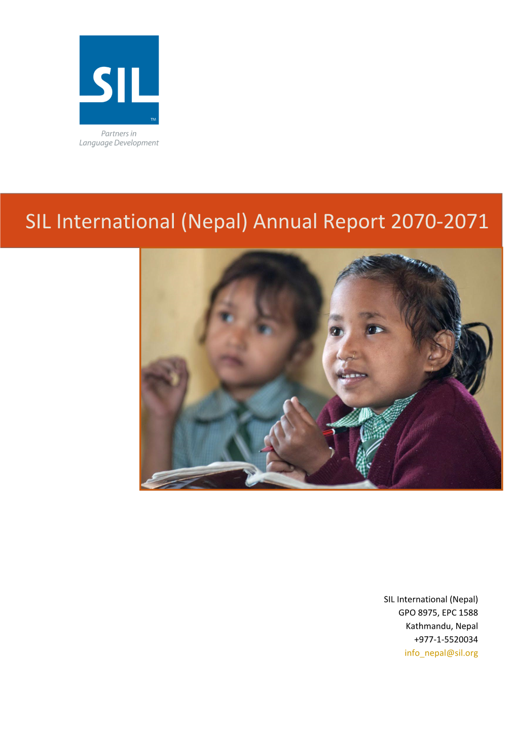 SIL International (Nepal) Annual Report 2070-2071