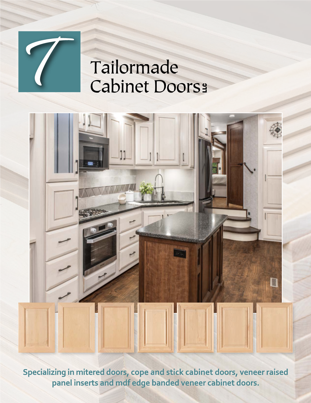 Specializing in Mitered Doors, Cope and Stick Cabinet Doors, Veneer Raised Panel Inserts and Mdf Edge Banded Veneer Cabinet Doors