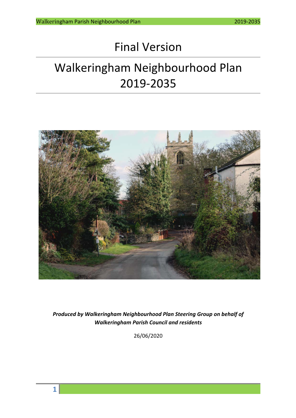 Final Version Walkeringham Neighbourhood Plan 2019-2035