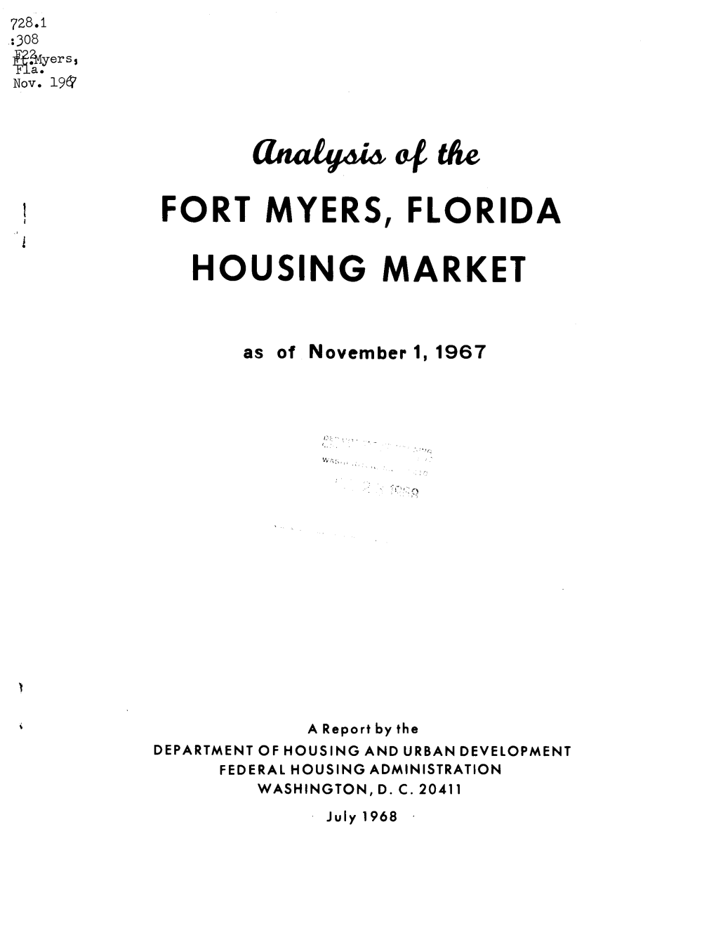 Analysis of the Fort Myers, Florida Housing Market