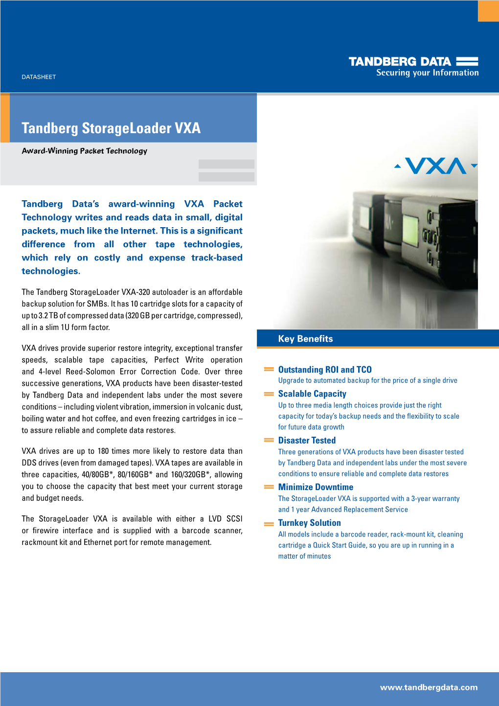 Tandberg Storageloader VXA