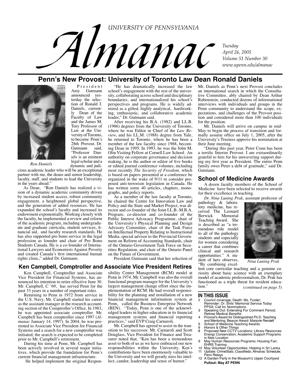 Vol. 51 No. 30 April 26, 2005
