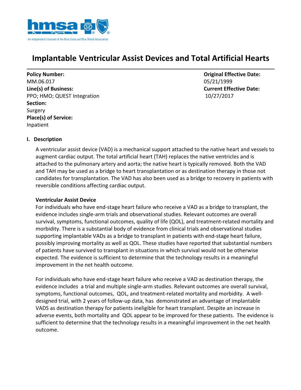Implantable Ventricular Assist Devices and Total Artificial Hearts