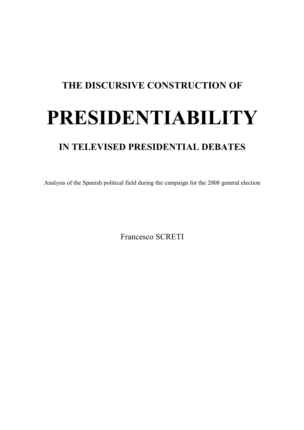 Presidentiability