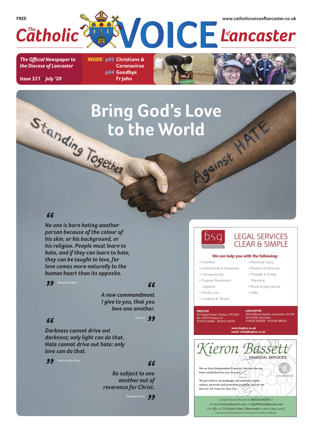 14+ the Catholic Voice of Lancaster + July 2020