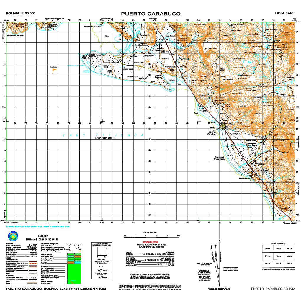 Puerto Carabuco Hoja 5746 I