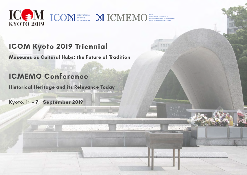 Download ICMEMO Program Kyoto 2019