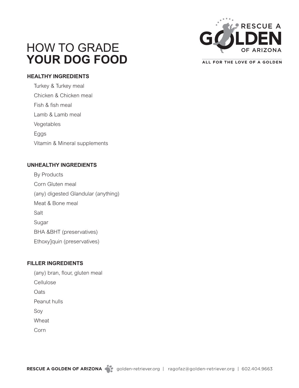 How to Grade Your Dog Food