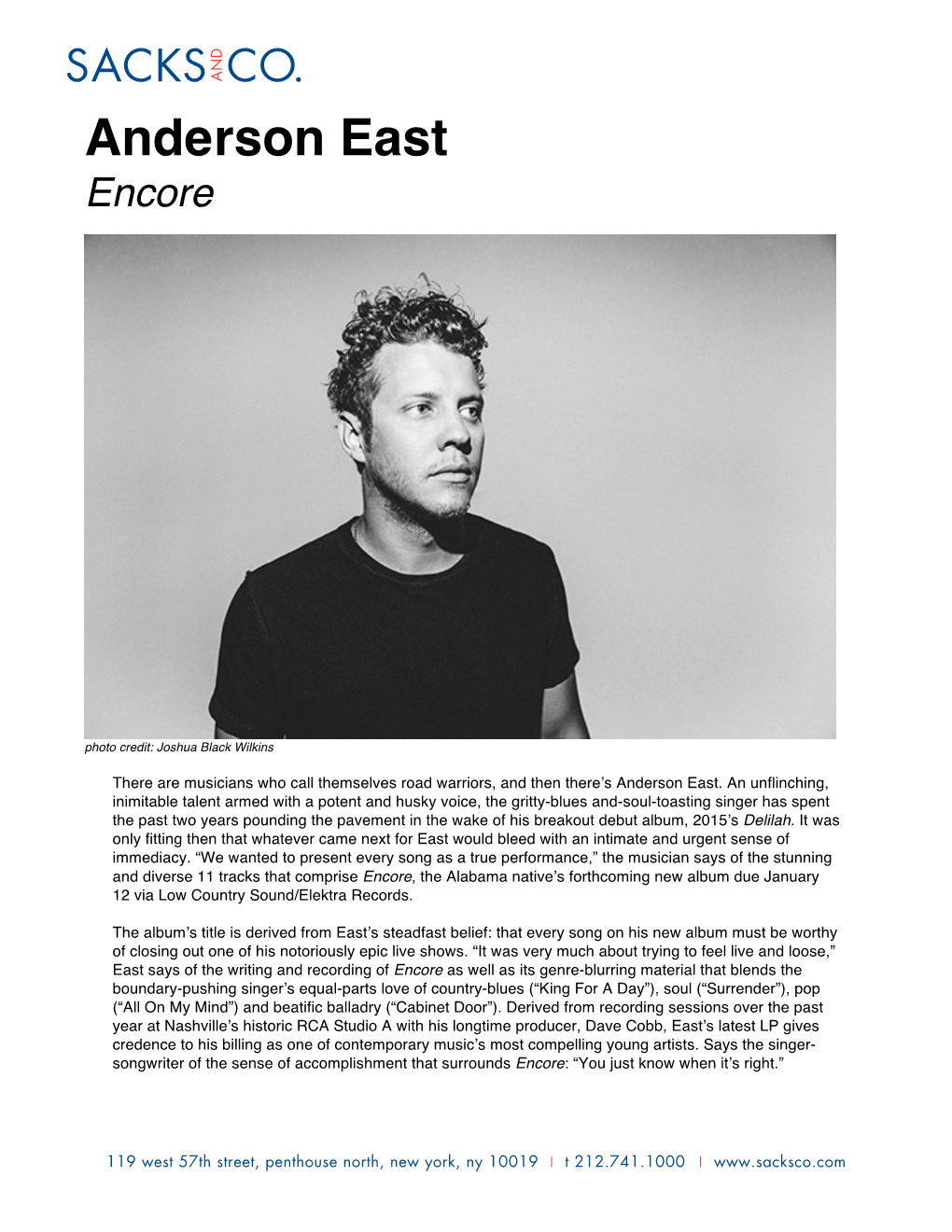 Anderson East Encore