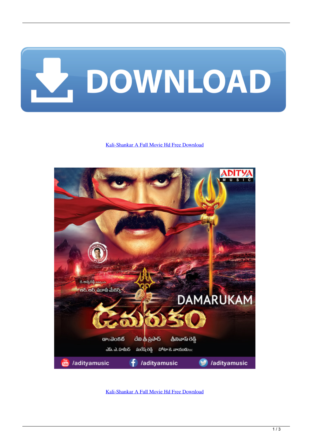 Kalishankar a Full Movie Hd Free Download