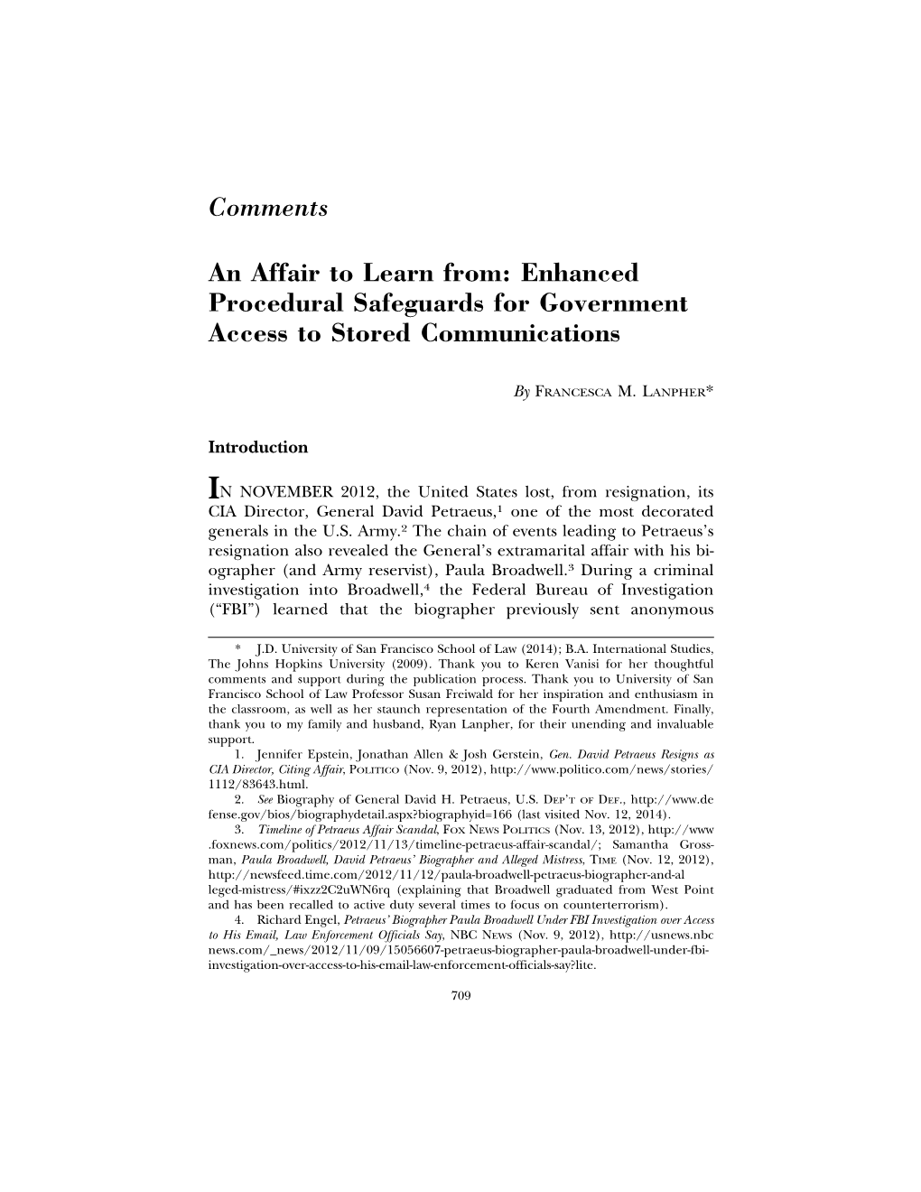 An Affair to Learn From: Enhanced Procedural Safeguards for Government Access to Stored Communications