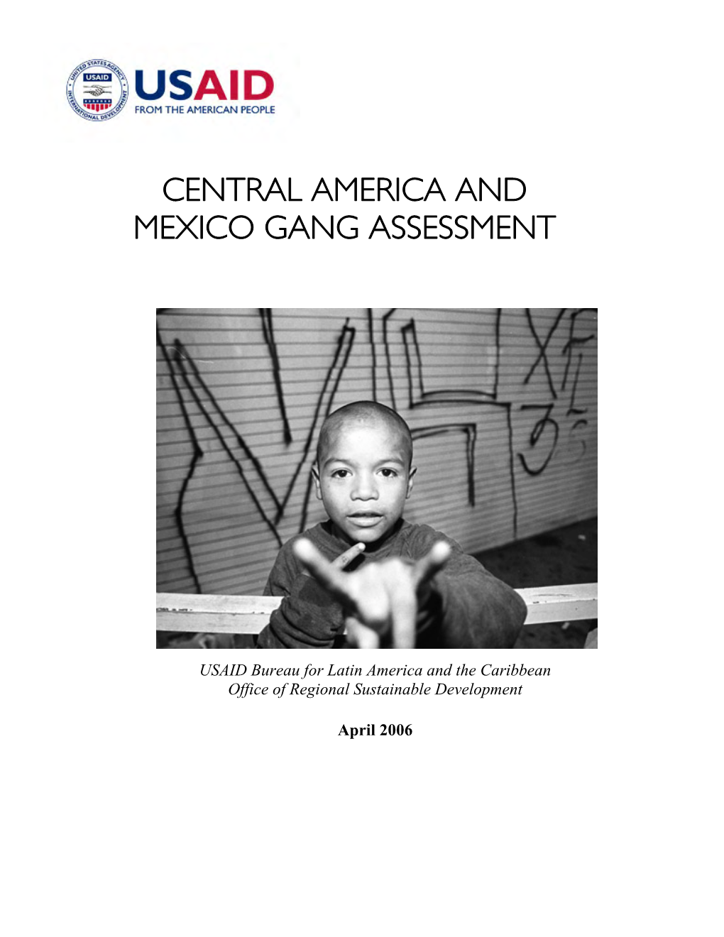 USAID Central America and Mexico Gang Assessment