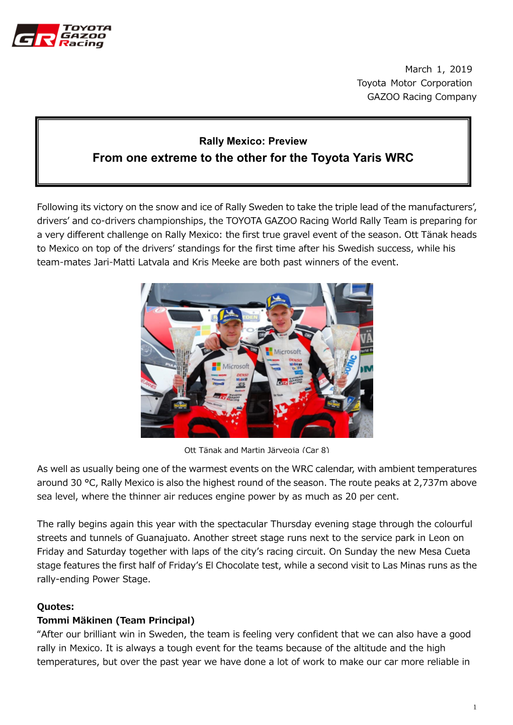 2019 Rally Mexico Preview