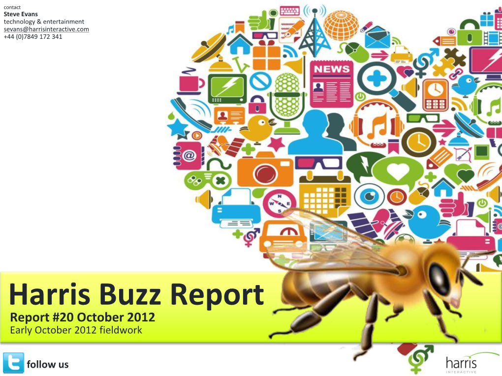 Harris Buzz Report Report #20 October 2012 Early October 2012 Fieldwork