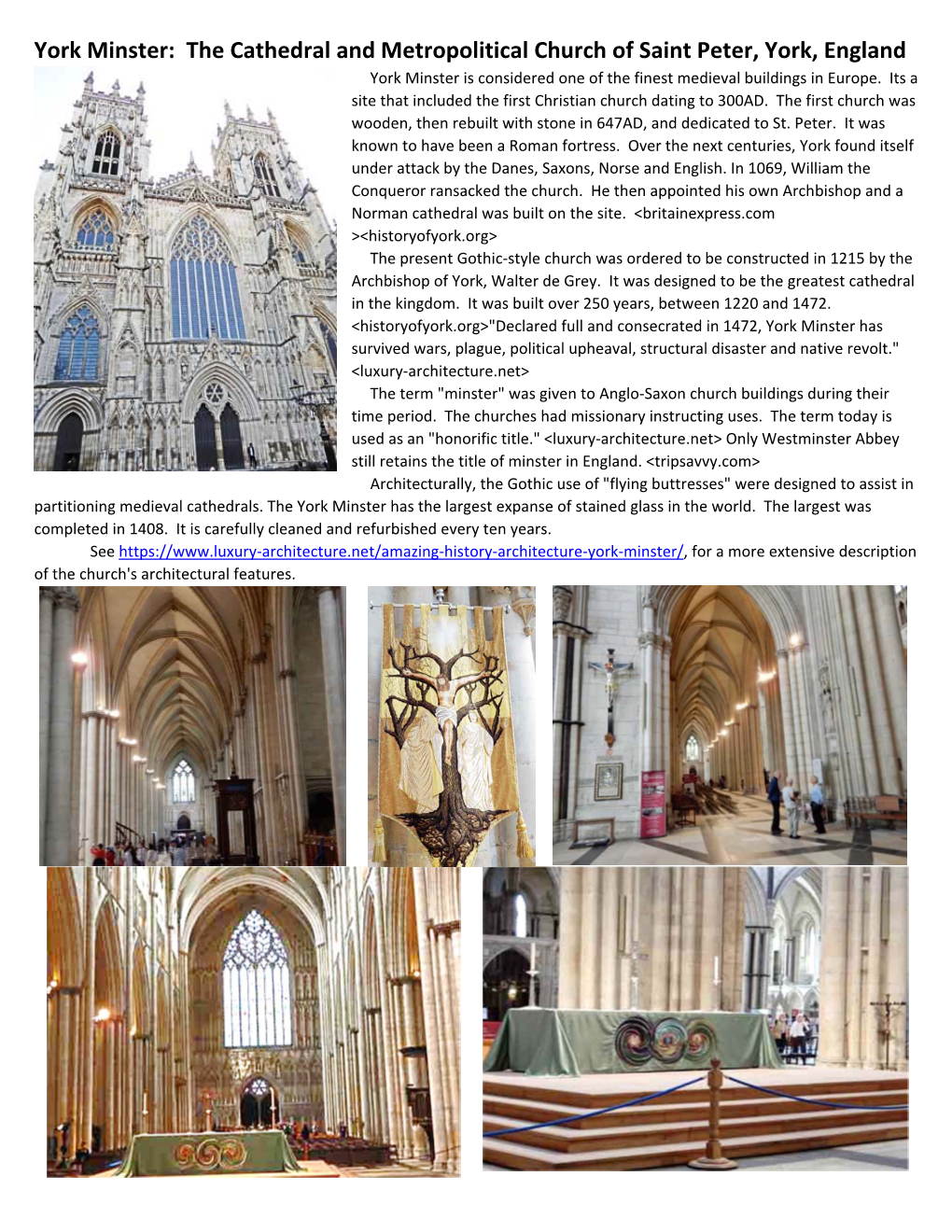 York Minster: the Cathedral and Metropolitical Church of Saint Peter, York, England York Minster Is Considered One of the Finest Medieval Buildings in Europe