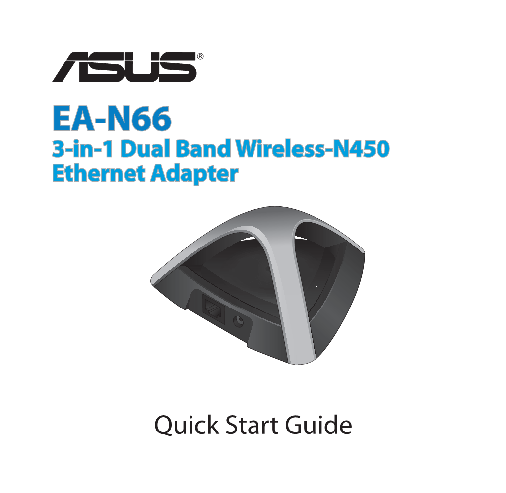 ASUS EA-N66 3-In-1 Dual Band Wireless-N450 Ethernet Adapter