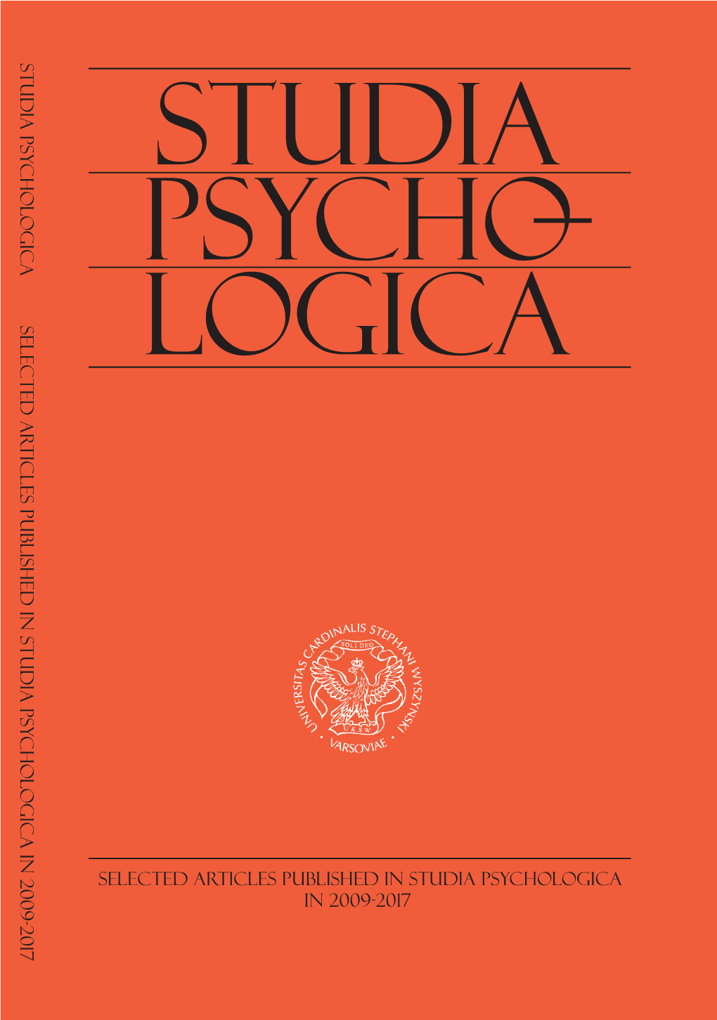 Selected Articles Published in Studia Psychologica in 2009-2017 LOGICA