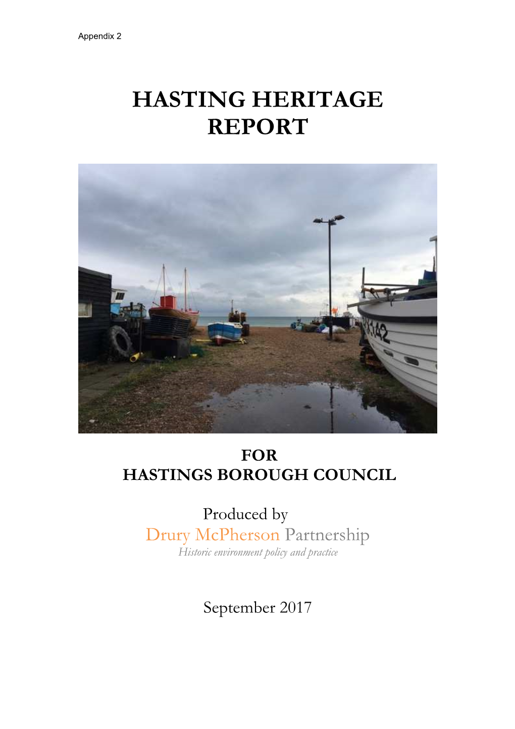 Hastings Heritage Report November 2017