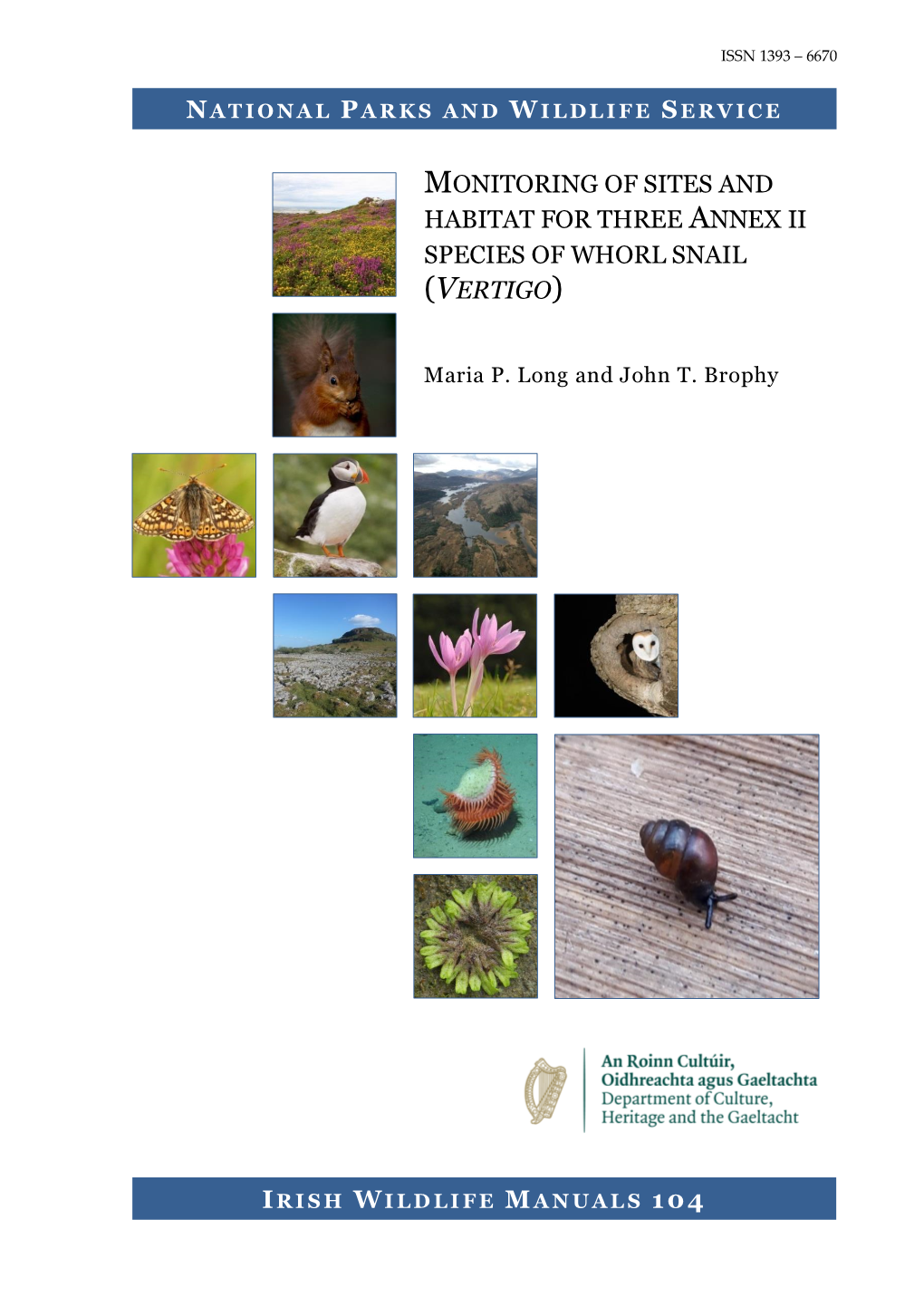 Monitoring of Sites and Habitat for Three Annex II Species of Whorl Snail (Vertigo)