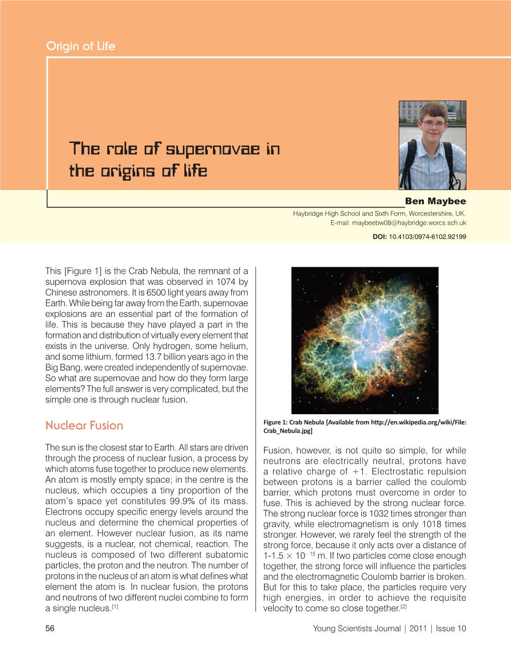 The Role of Supernovae in the Origins of Life