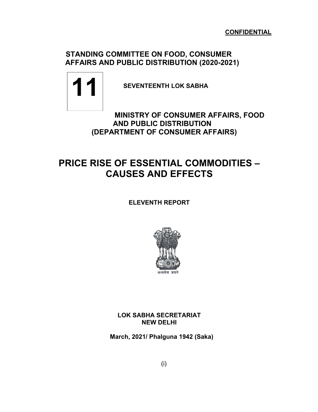 Price Rise of Essential Commodities – Causes and Effects