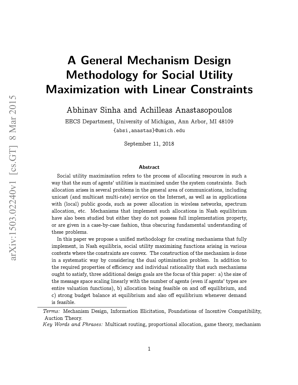 A General Mechanism Design Methodology for Social Utility