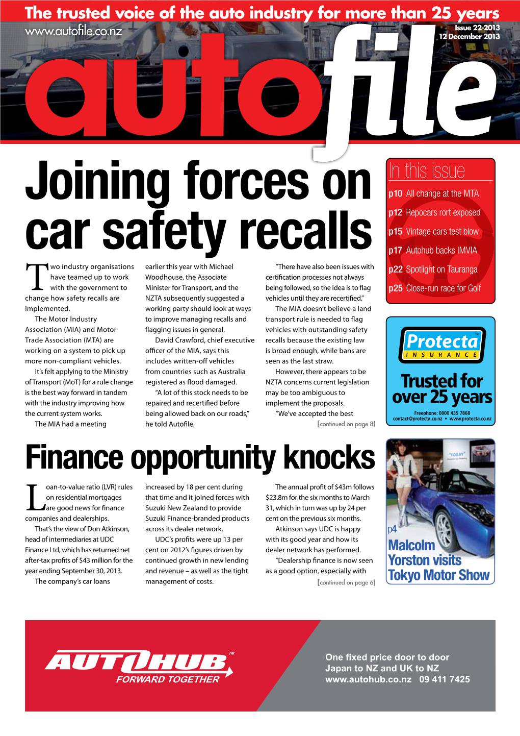 Joining Forces on Car Safety Recalls