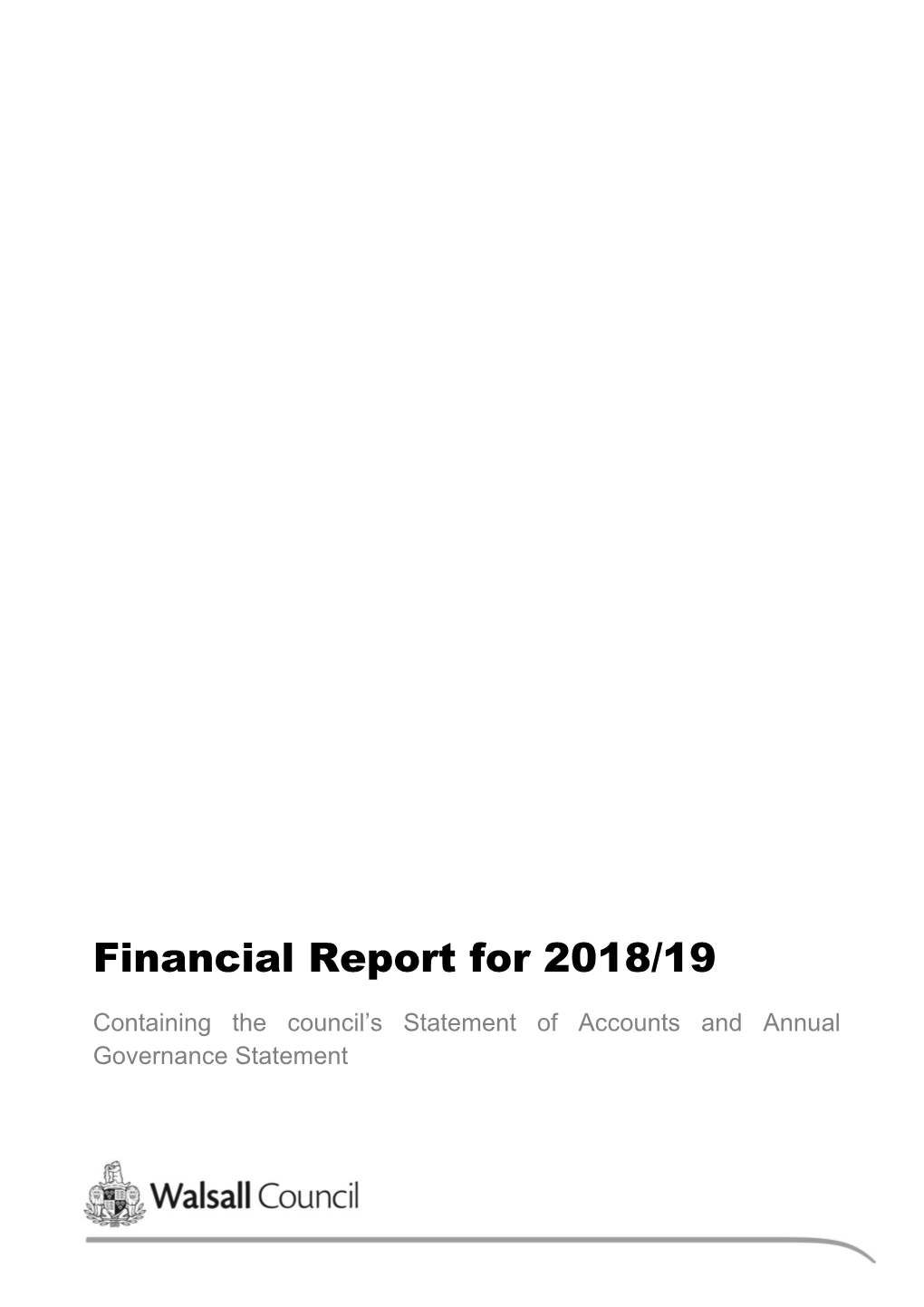 Financial Report for 2018/19