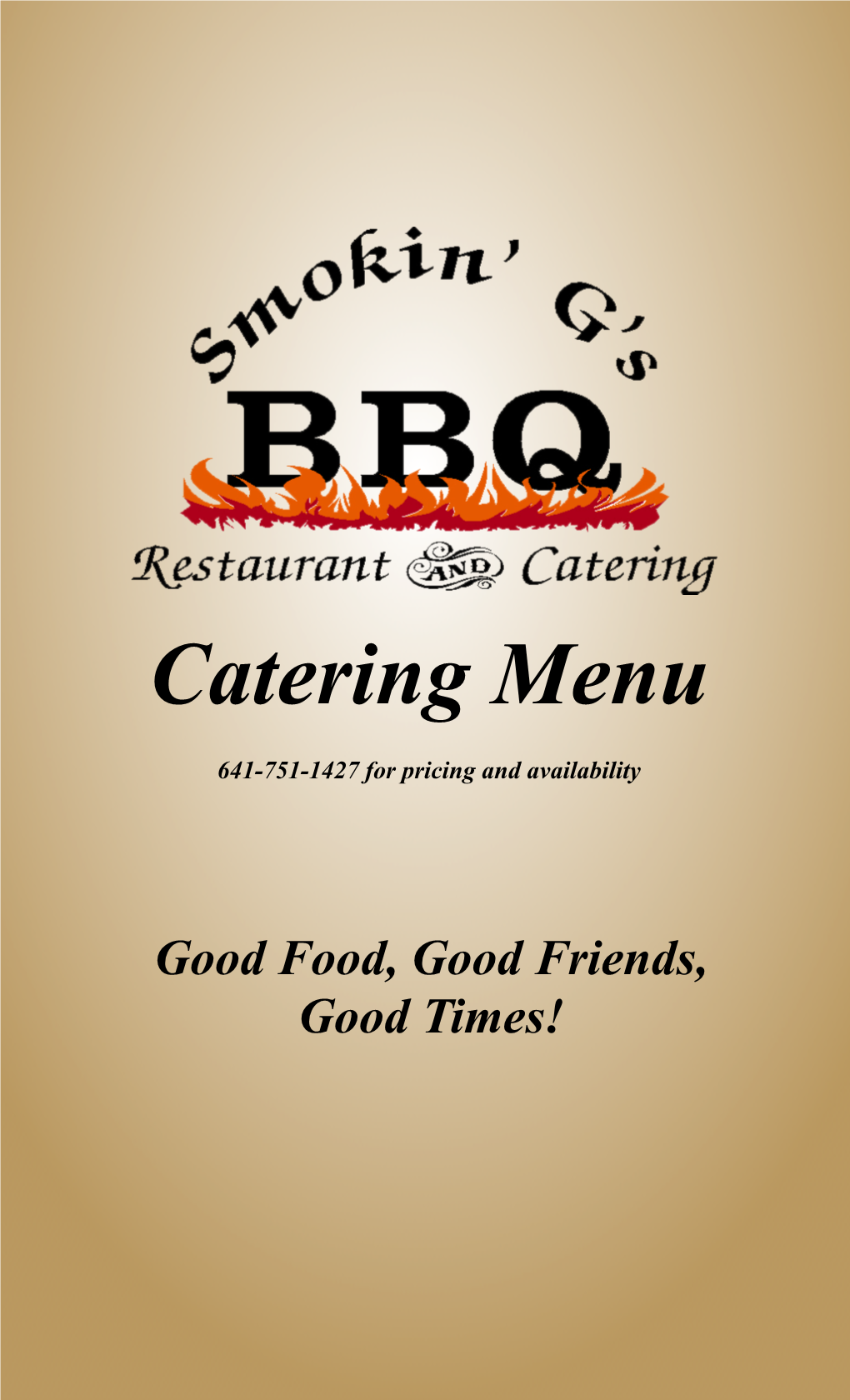 Catering Menu