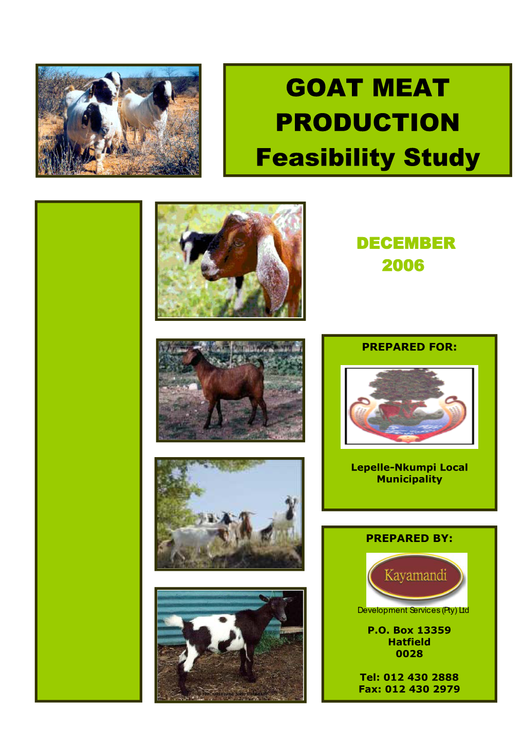 Goat Farming Feasiblity