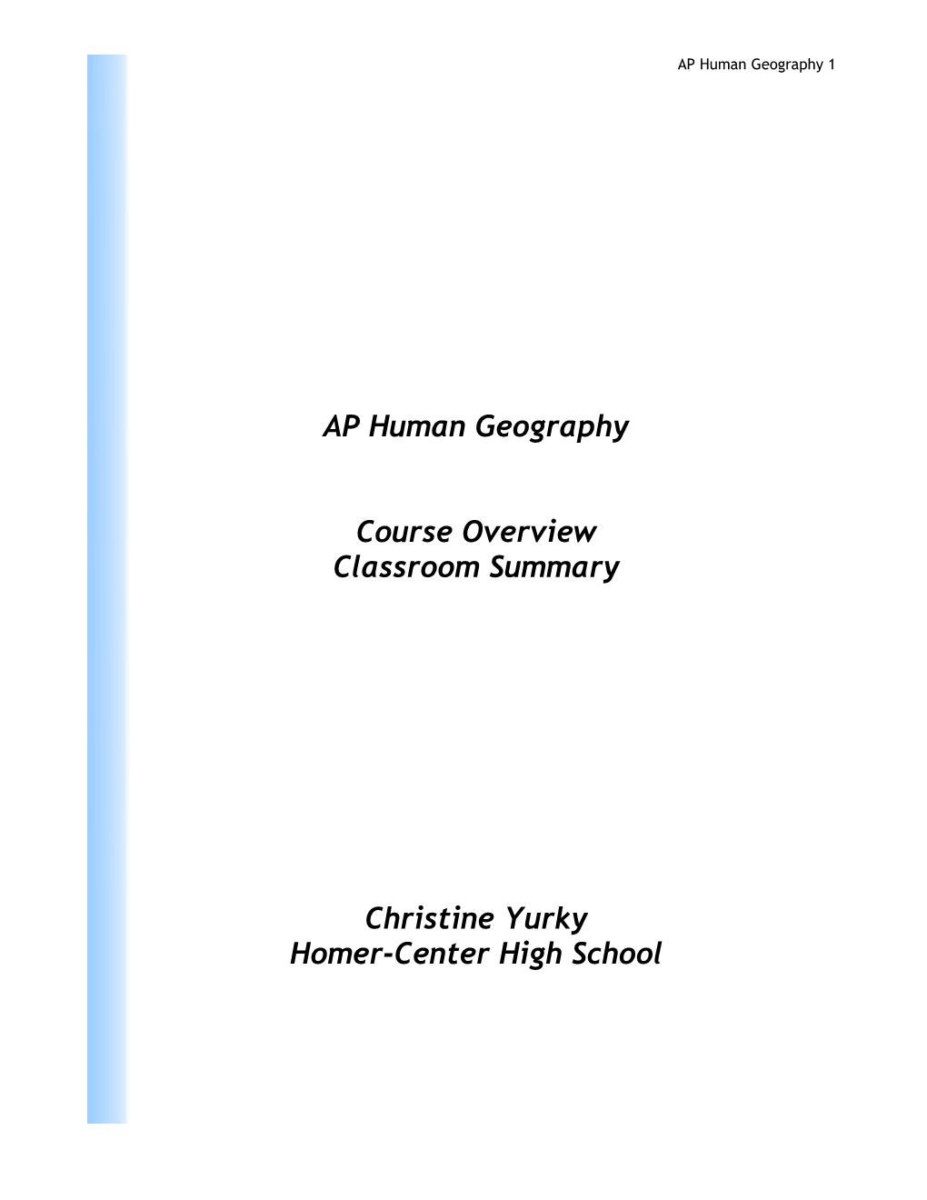 AP Human Geography s3