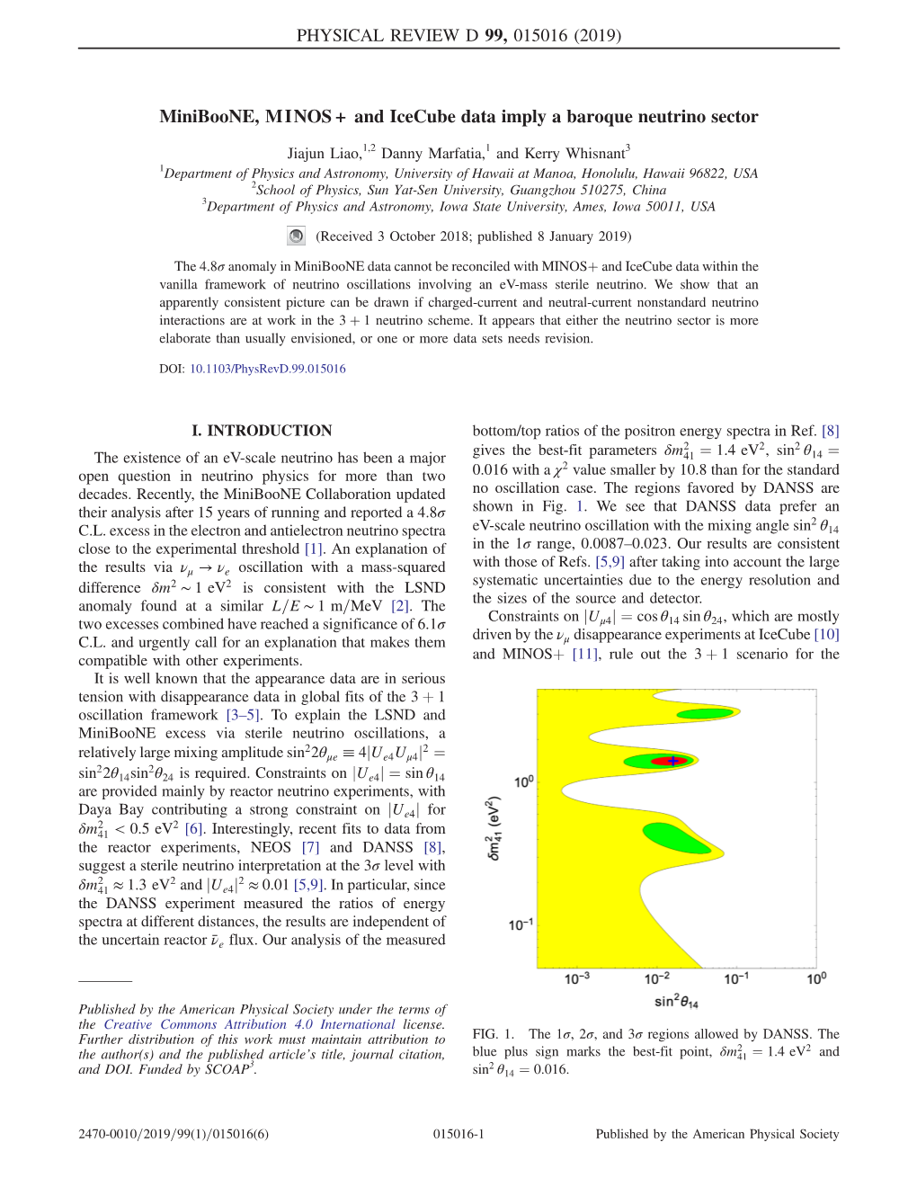 Miniboone, MINOS+ and Icecube Data Imply a Baroque Neutrino Sector