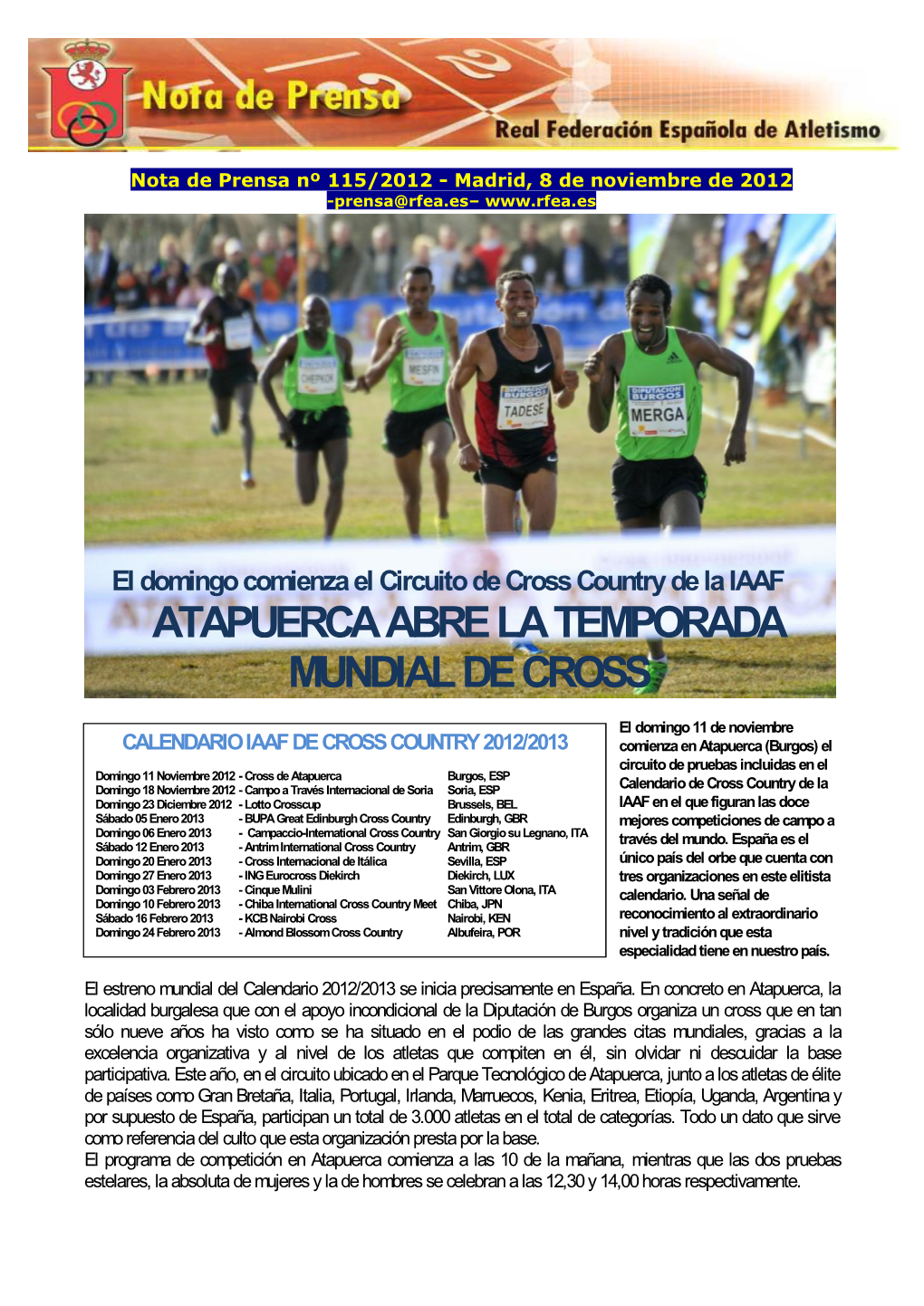 Atapuerca Abre La Temporada Mundial De Cross