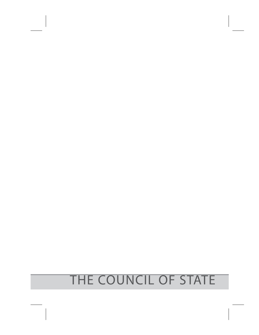 Chapter 4 Council of State and Executive Branch