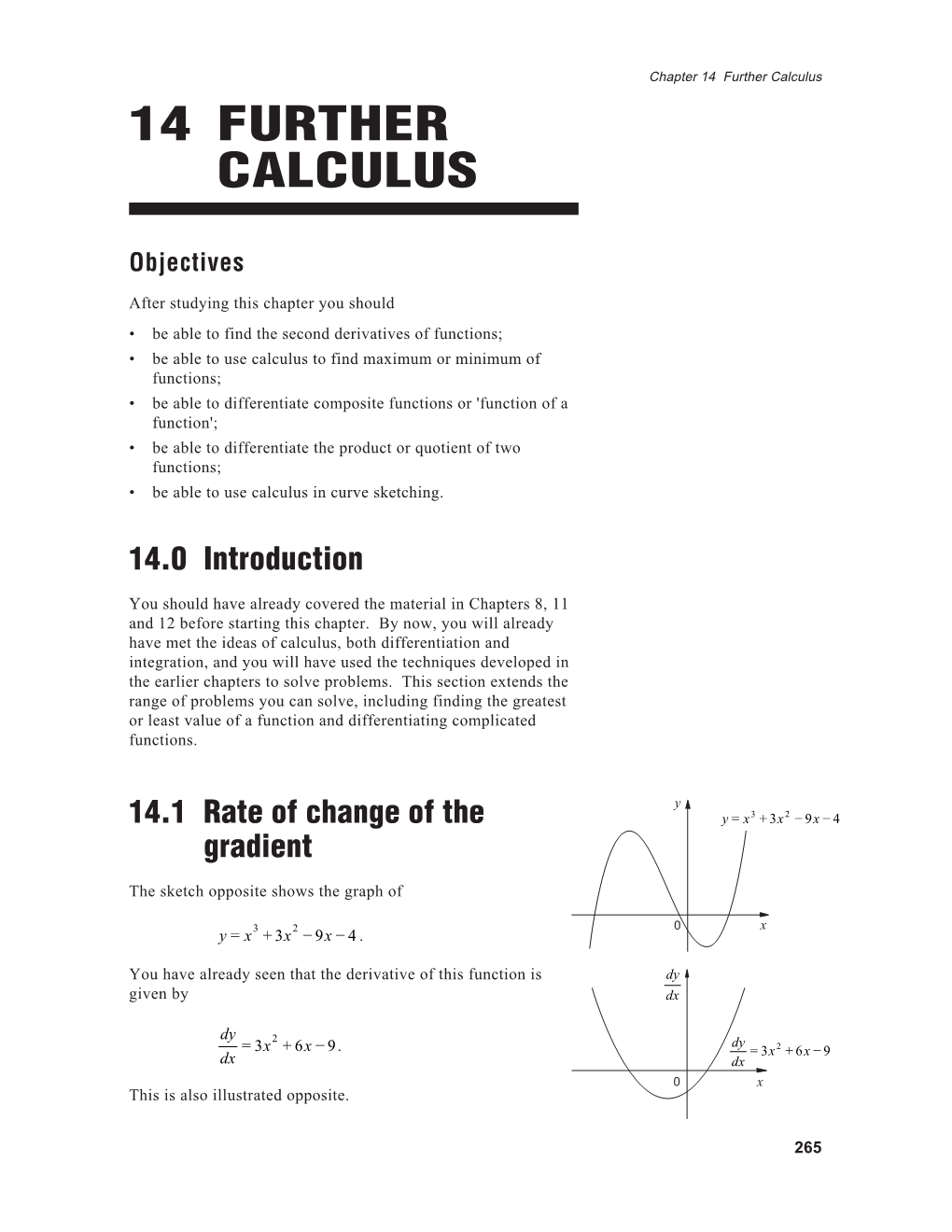 14 Further Calculus 14 FURTHER CALCULUS