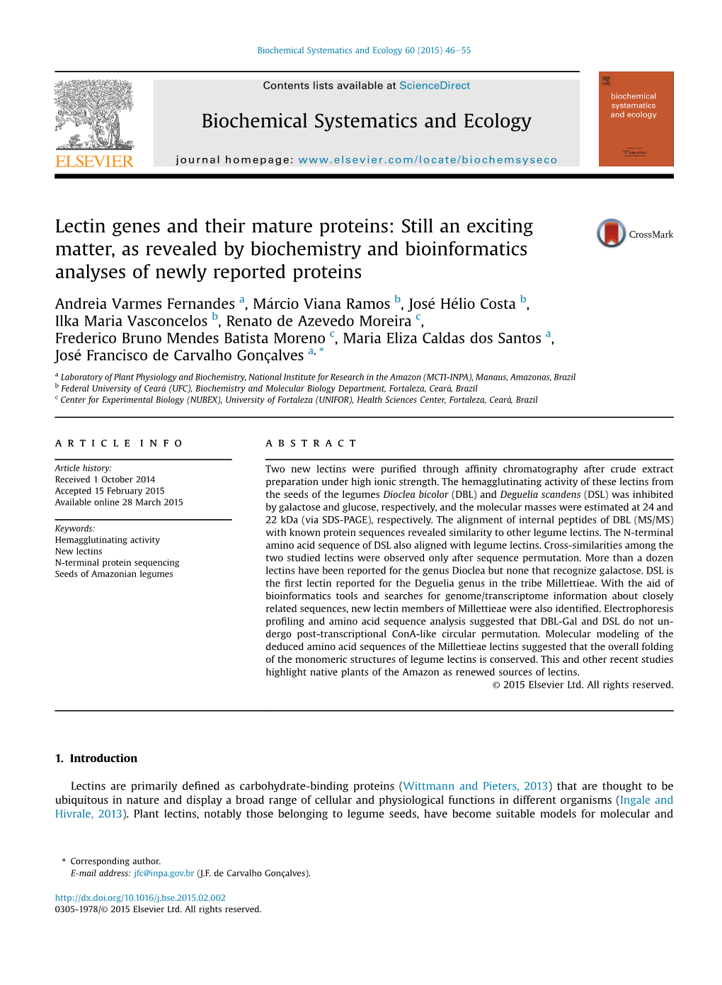 Lectin Genes and Their Mature Proteins: Still an Exciting Matter, As Revealed by Biochemistry and Bioinformatics Analyses of Newly Reported Proteins