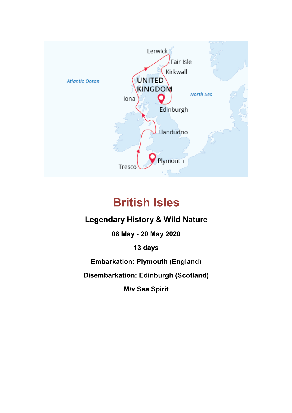 British Isles (Itinerary)