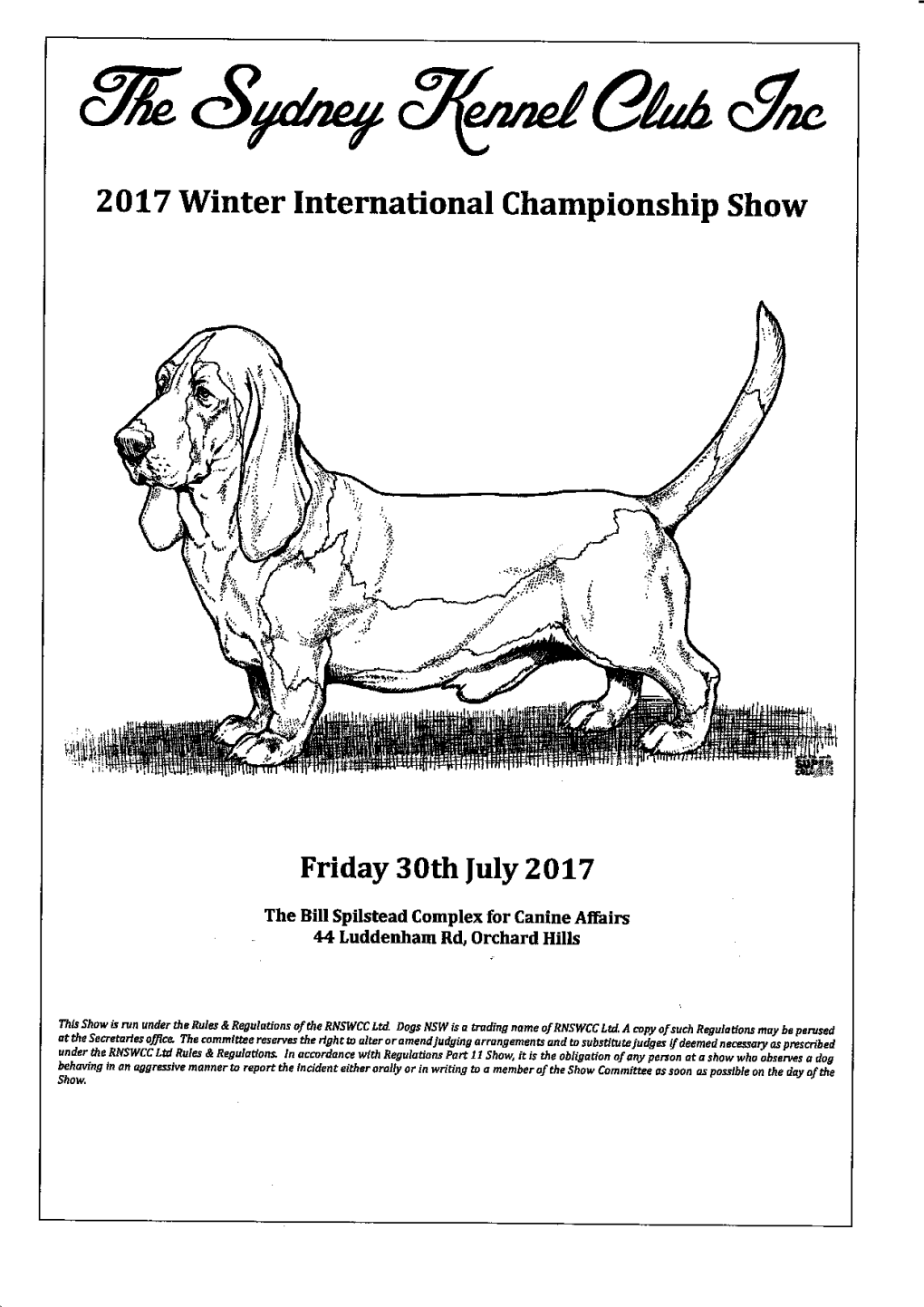 2017 Winter International Championship Show